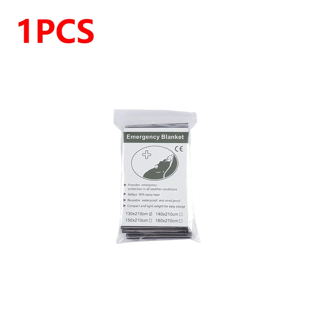 1-20pcs Emergency Mylar Thermal Foil Space Blanket Designed for NASA Body Warmer