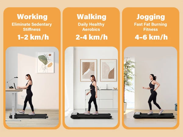 300lbs Capacity 2in1 Walking Running Exercise Machine With LCD Digital Data Display