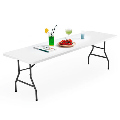 4/6/8 FT Portable Indoor Outdoor Heavy Duty Foldable Table