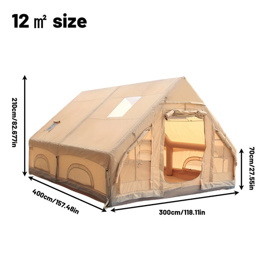 Inflatable 4 season Camping Tent for 5-8 People