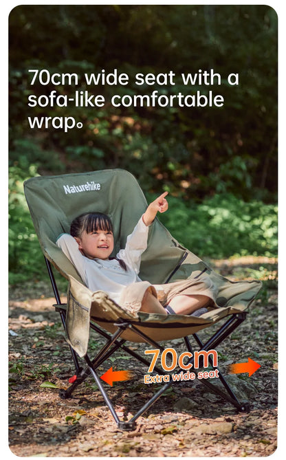 High Back Moon Chair Camping Outdoor Adjustable Lounge Chair