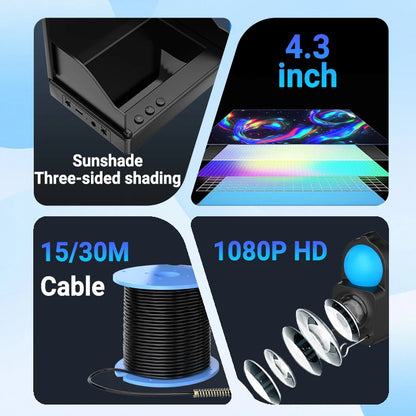 Waterproof Underwater Fishing Camera With Night Vision & Depth Finder