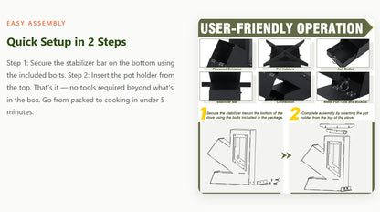 Portable Wood Burning Rocket Stove. Outdoor Cooking For Camping Grill Or Emergency Survival