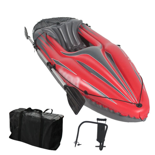 Inflatable Kayak Canoe, with Paddles, Bag, Seats,