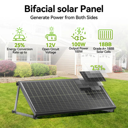100 Watt Monocrystalline Silicon All Weather Solar Panel