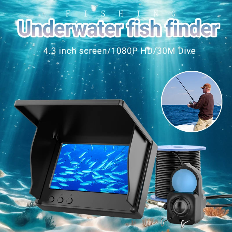 Waterproof Underwater Fishing Camera With Night Vision & Depth Finder