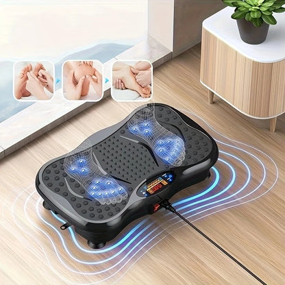 Vibration Platform with Resistance Bands for Full-Body Workout
