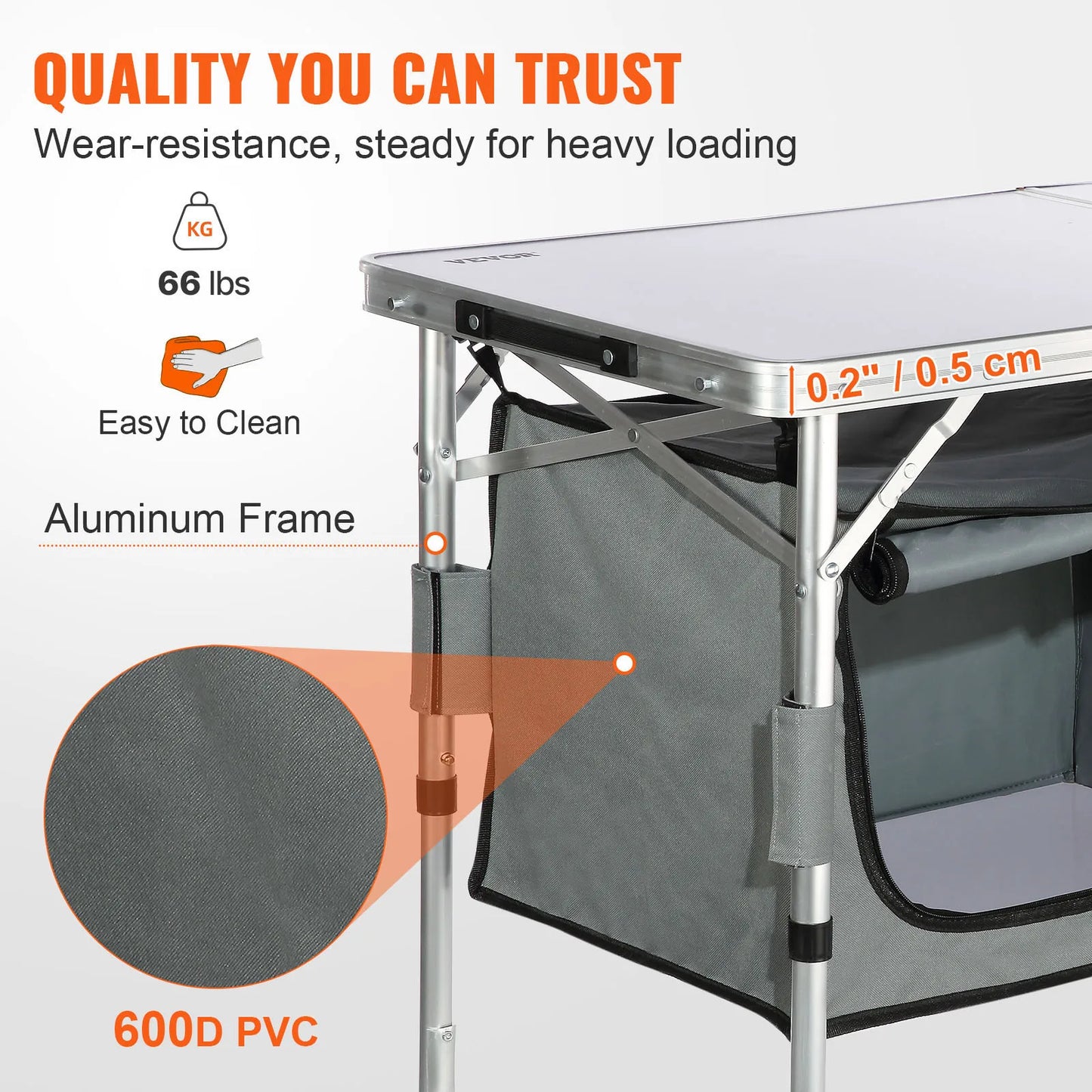 Camping Kitchen Table.  Sets up in Seconds