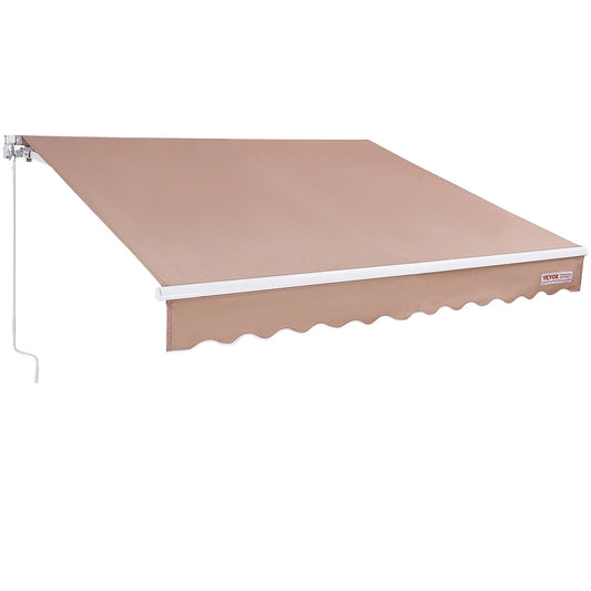 Manual Retractable Awning Water Resistant Sun Shade
