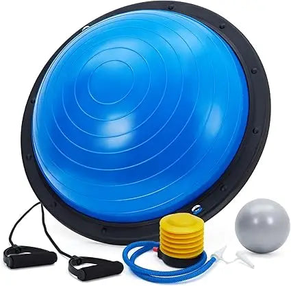 Half Exercise Ball, 60Cm Balance Ball with Non-Slip Base