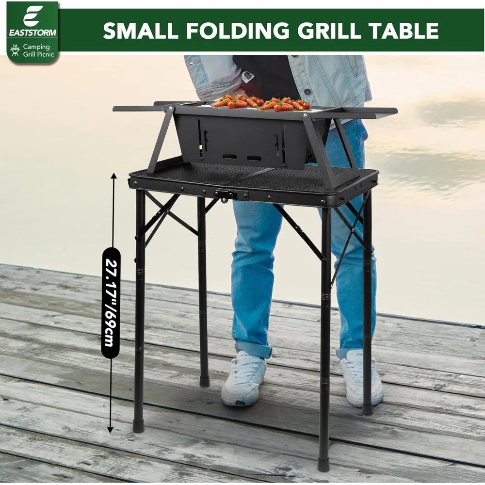 Folding Grill / Camping  Table for Outside 3 Height Adjustable