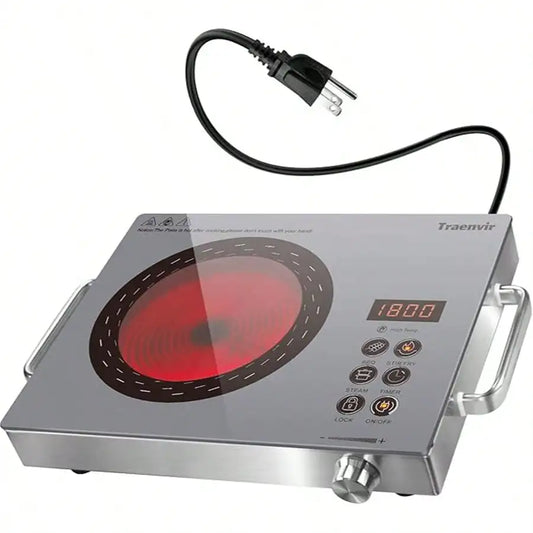 Single Burner Electric Cooktop Stove With Handle