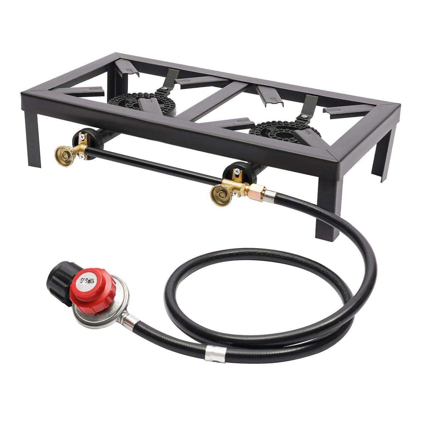 Double Burner Cast Iron Outdoor  Propane Stove