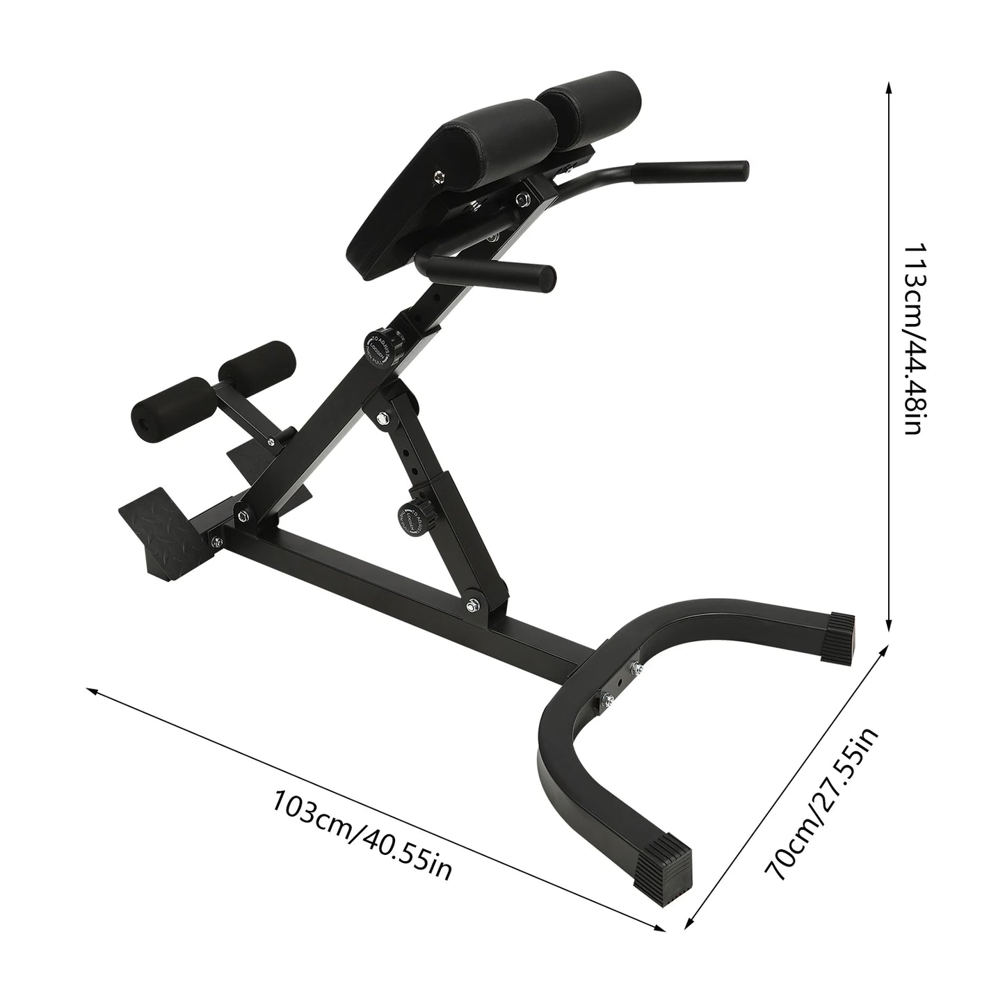 Roman Chair Hyperextension Multi-functional Core Workout Bench for Full Body Muscle Training