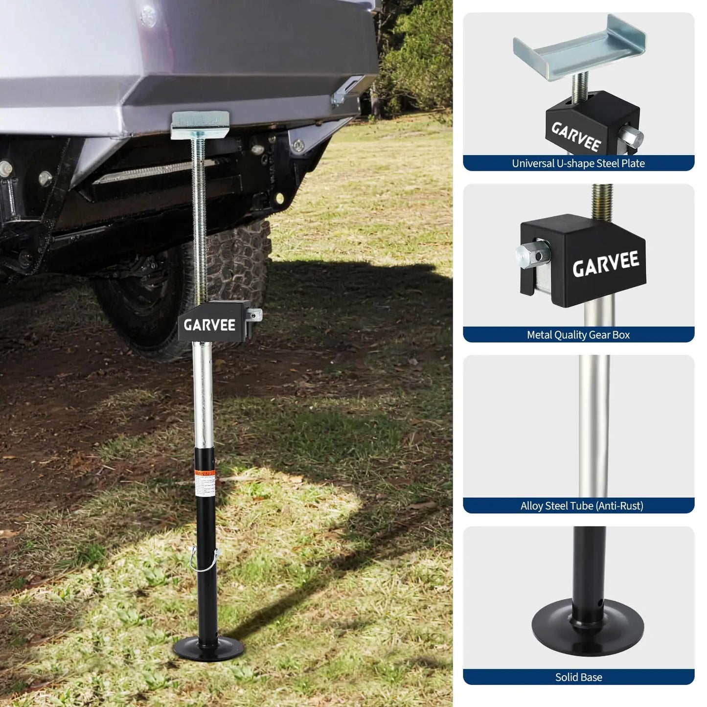 RV Slide Out Stabilizer Jacks 5000LB Capacity Adjustable 21-34