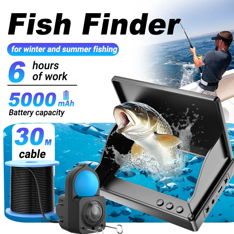 Waterproof Underwater Fishing Camera With Night Vision & Depth Finder