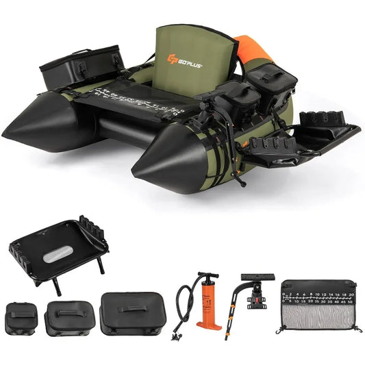 Goplus Inflatable Float Tube Fishing Belly Float