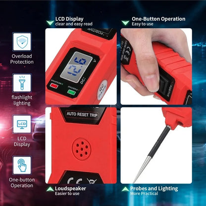 Automotive Electric Circuit Tester with Voltage Display