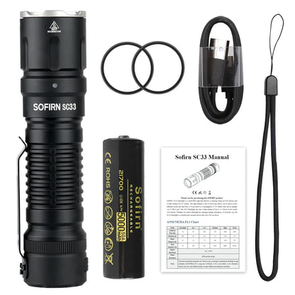 LED Flashlight Tactical 5200 Lumens Powerful