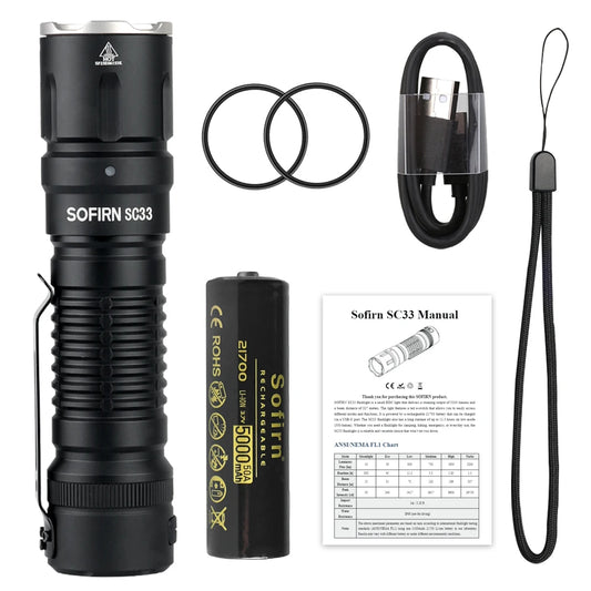 LED Flashlight Tactical 5200 Lumens Powerful