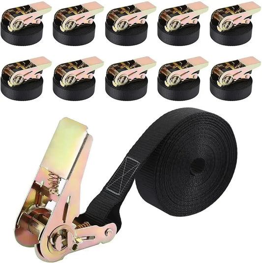 10 PCS  Black Ratchet Tension Hard Straps
