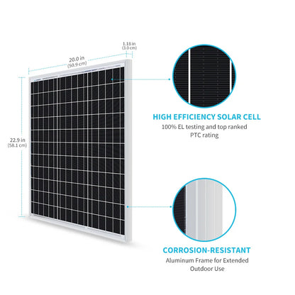 50 Watt 12 Volt Solar Panel / Charger