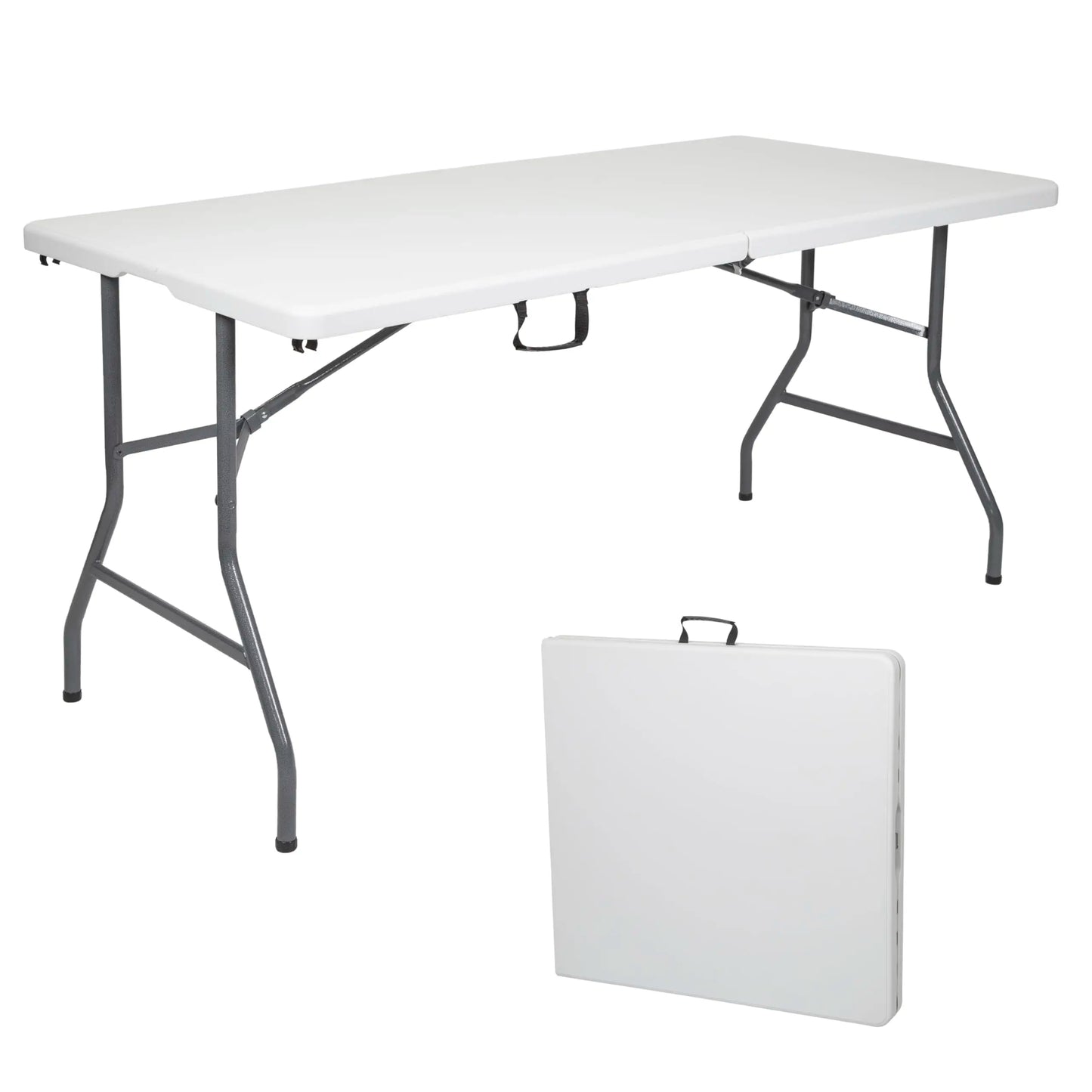 6 FT Lightweight Plastic Folding Utility Table