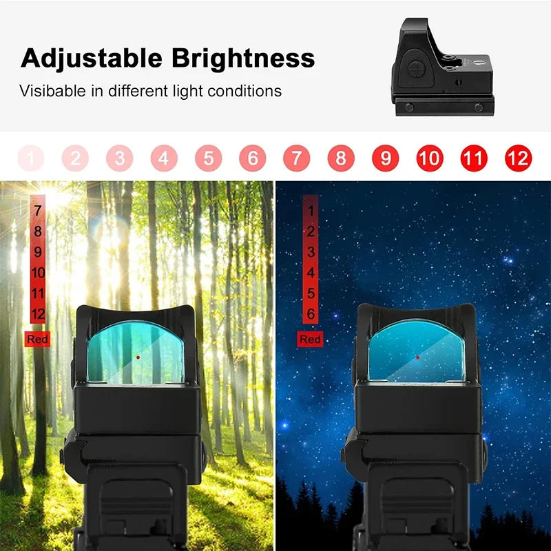 Mini Red Dot Sight Reflex Scope fit 20mm Rail