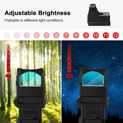Mini Red Dot Sight Reflex Scope fit 20mm Rail