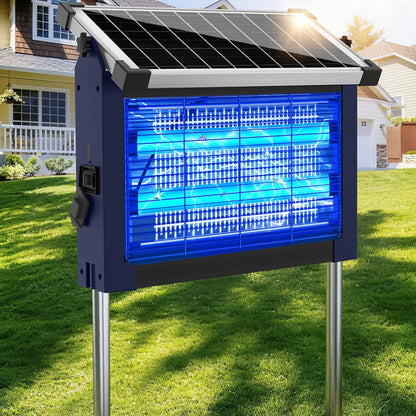 Solar Bug Zapper 4500V High Power Cordless Mosquito Zapper,
