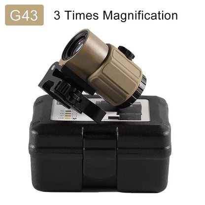 Fixed 3X 5X Magnifier Scope With Quick Detachable QD Mount