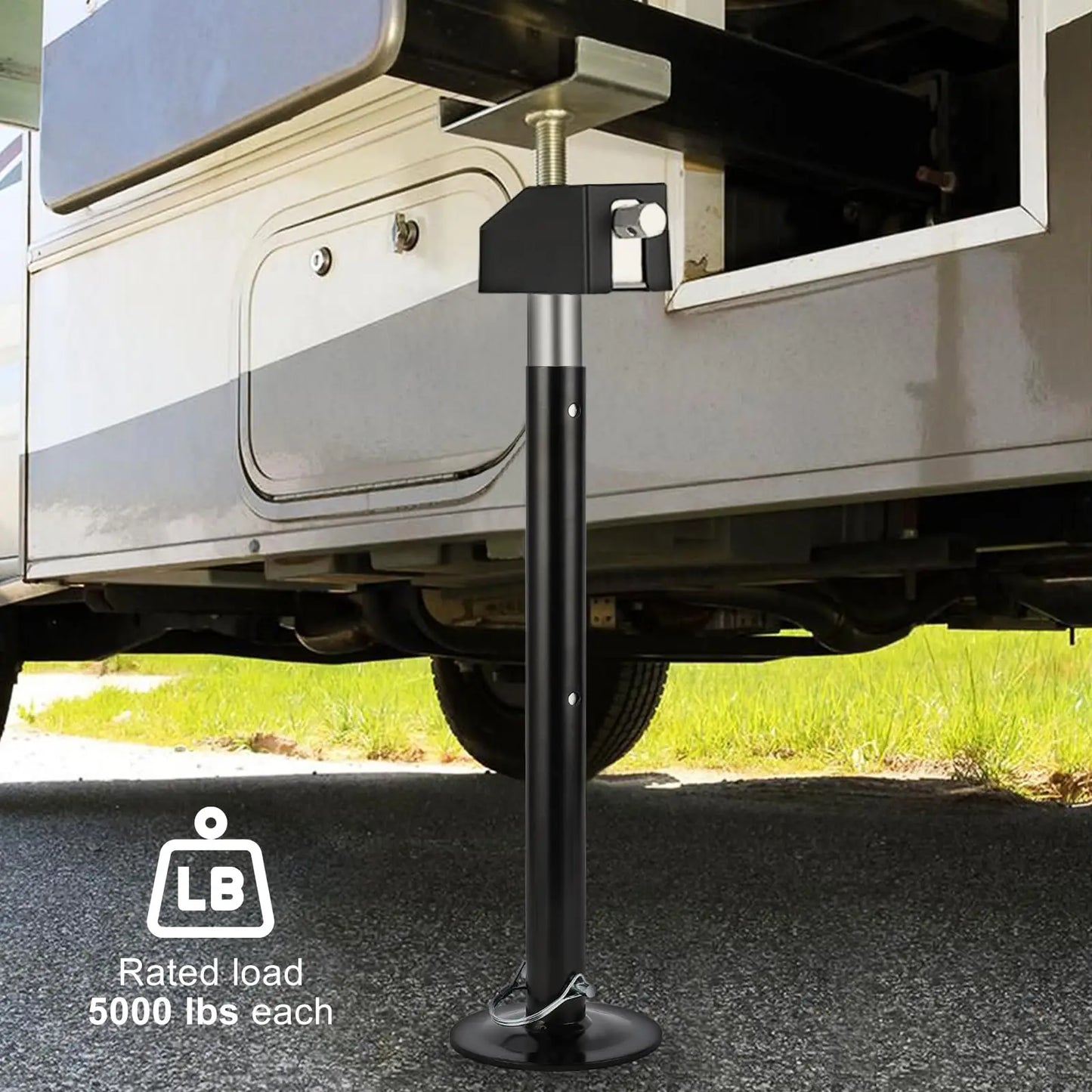 RV Slide Out Stabilizer Jacks 5000LB Capacity Adjustable 21-34