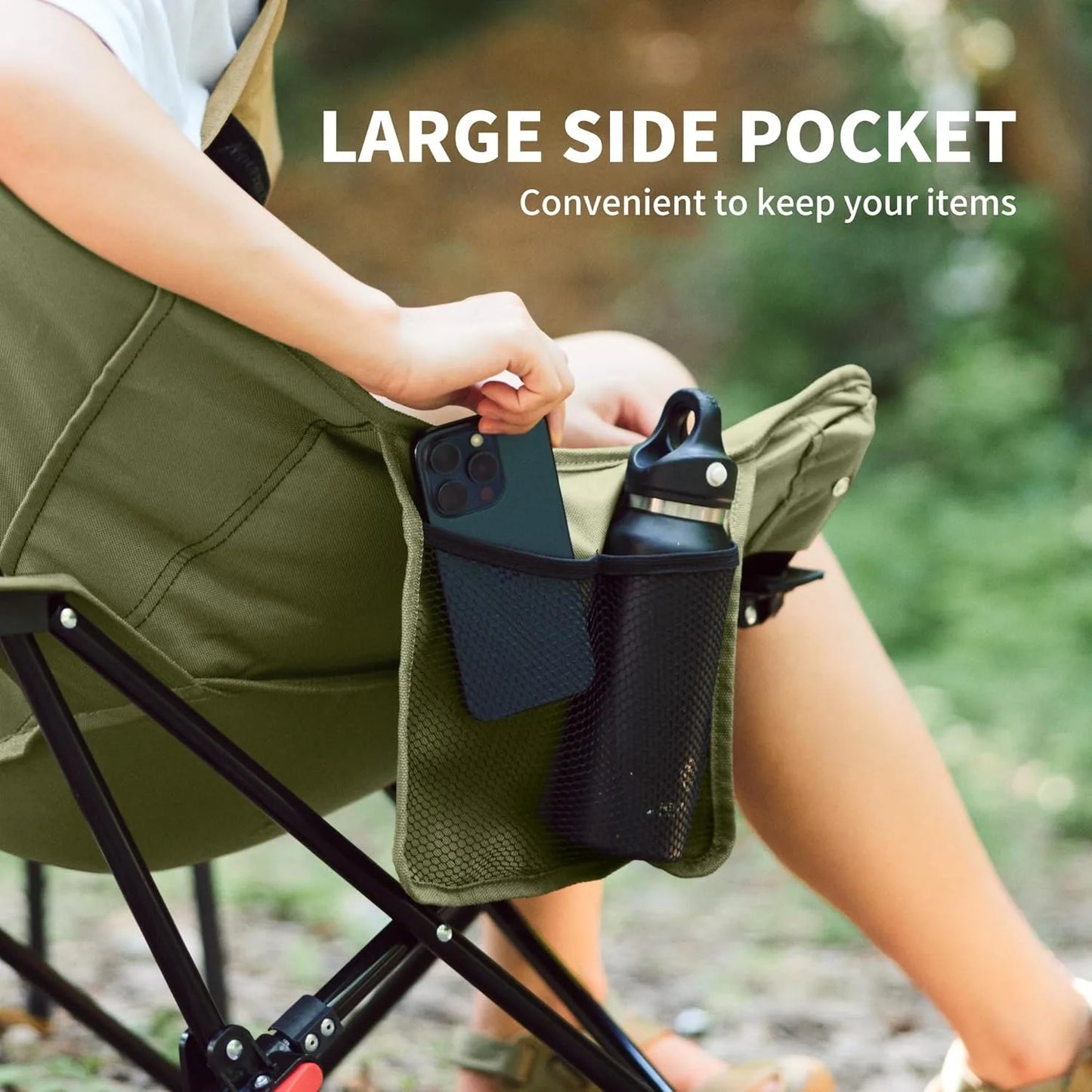 High Back Moon Chair Camping Outdoor Adjustable Lounge Chair