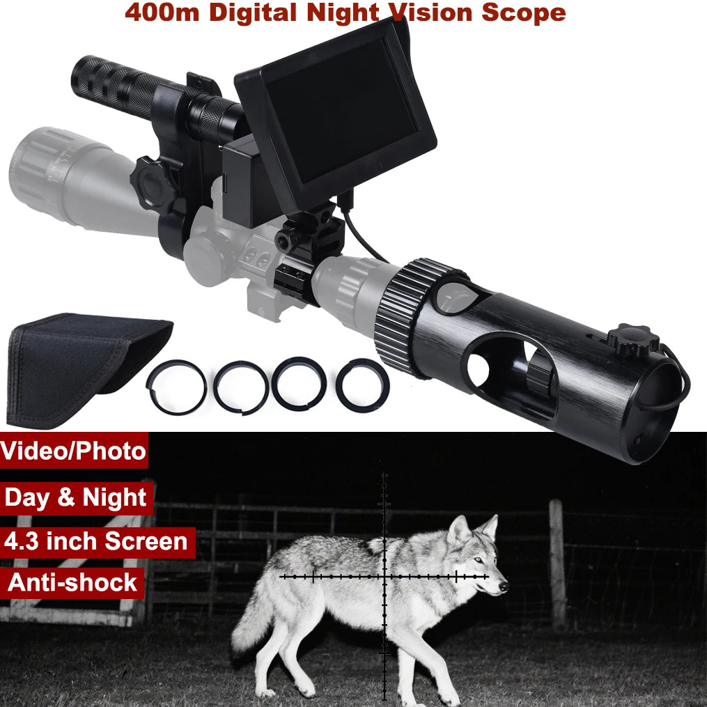 Digital Night Infrared Scope Camera Riflescope With HD 720P Video/Photo Recording