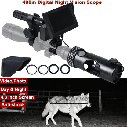 Digital Night Infrared Scope Camera Riflescope With HD 720P Video/Photo Recording