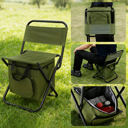 Multi functional portable folding camping & fishing chair,