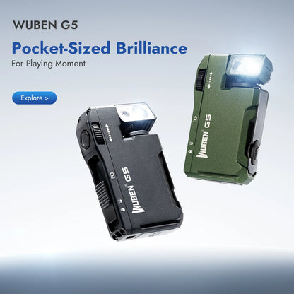 Multi-Color Magnetic EDC G5 Flashlight 400 Lumen USB-C Rechargeable