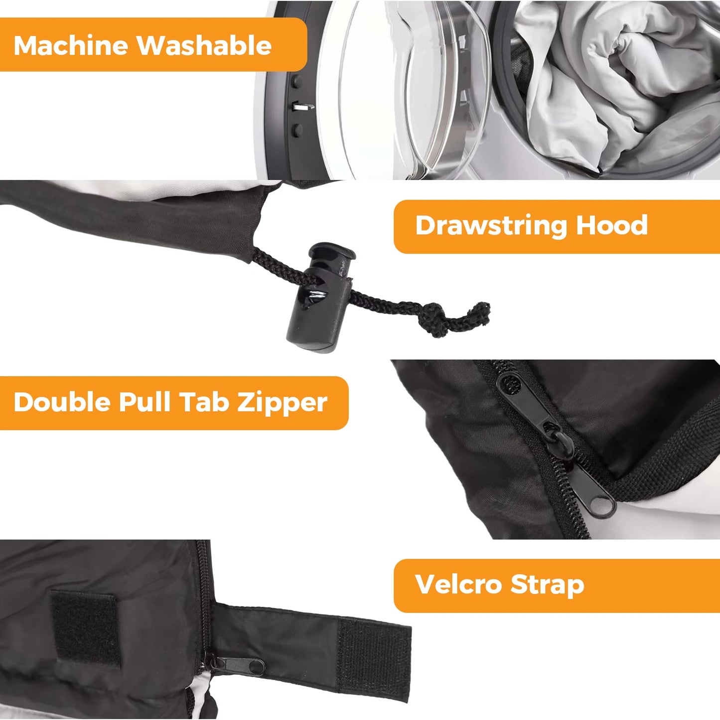 Lightweight 3 Season Portable Double Sleeping Bag with Pillow