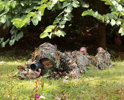 Unisex Ghillie Suit, 3D Lightweight Hunting Clothes, Hooded Camouflage Breathable Hunting Suit