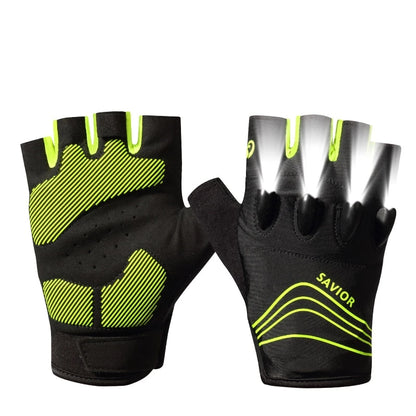LED Gloves For Mountain Biking Fishing Night Sports Anti Slip