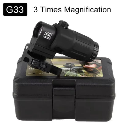 Fixed 3X 5X Magnifier Scope With Quick Detachable QD Mount