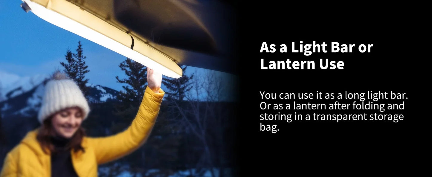 Rechargeable Camping Lantern 2000mAh Folding Portable Waterproof