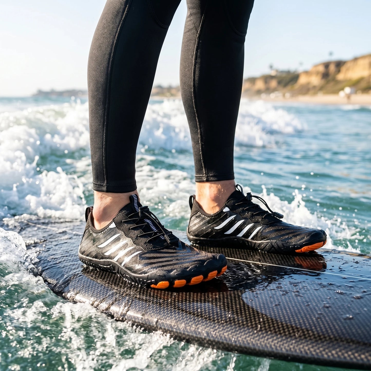 Quick-Dry Water Shoes For Men. Lightweight Wading Beach Sneakers