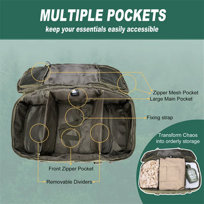 Outdoor Mountaineering Molle Tactical Backpack Camping Travel Bags