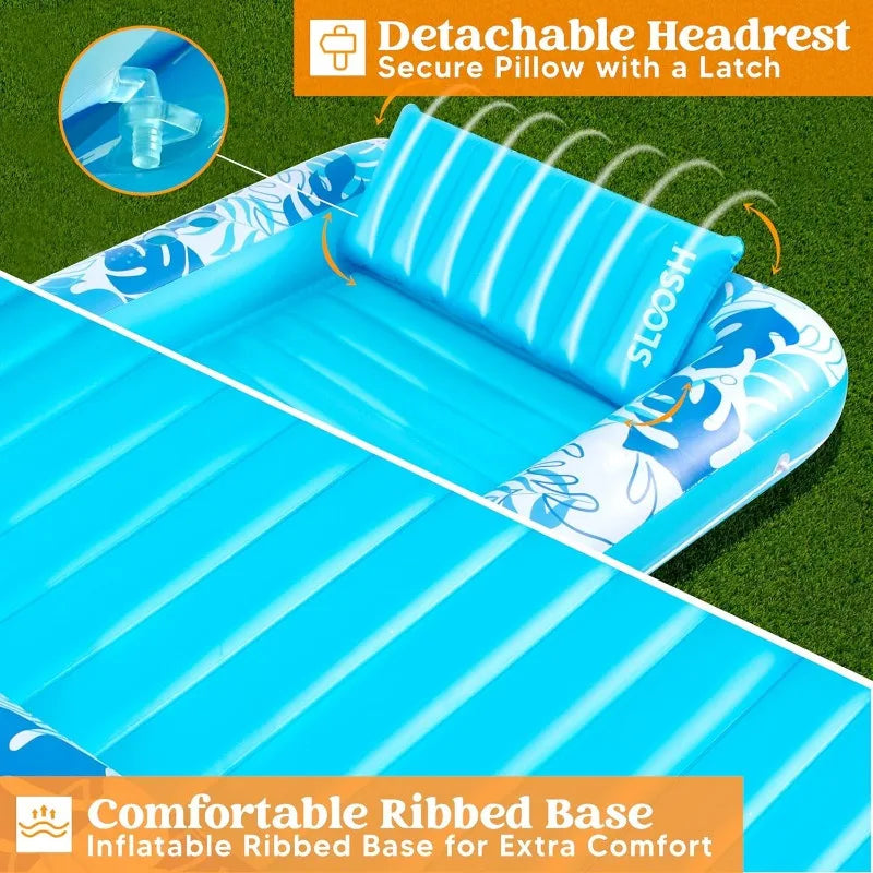 4 in 1 Suntan Raft Inflatable Floatie Tanning Pool