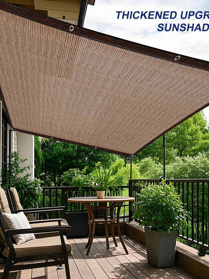 Brown Shade Cloth. Professional Sun Protection Design. 90% Uv Blocking.