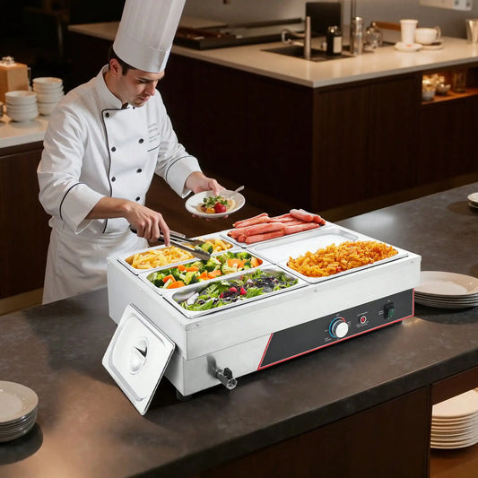 Electric Fast Heating Stainless Steel Steam Food Warmer