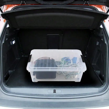 20 Quart Stackable Plastic Under Bed Bins With Lid