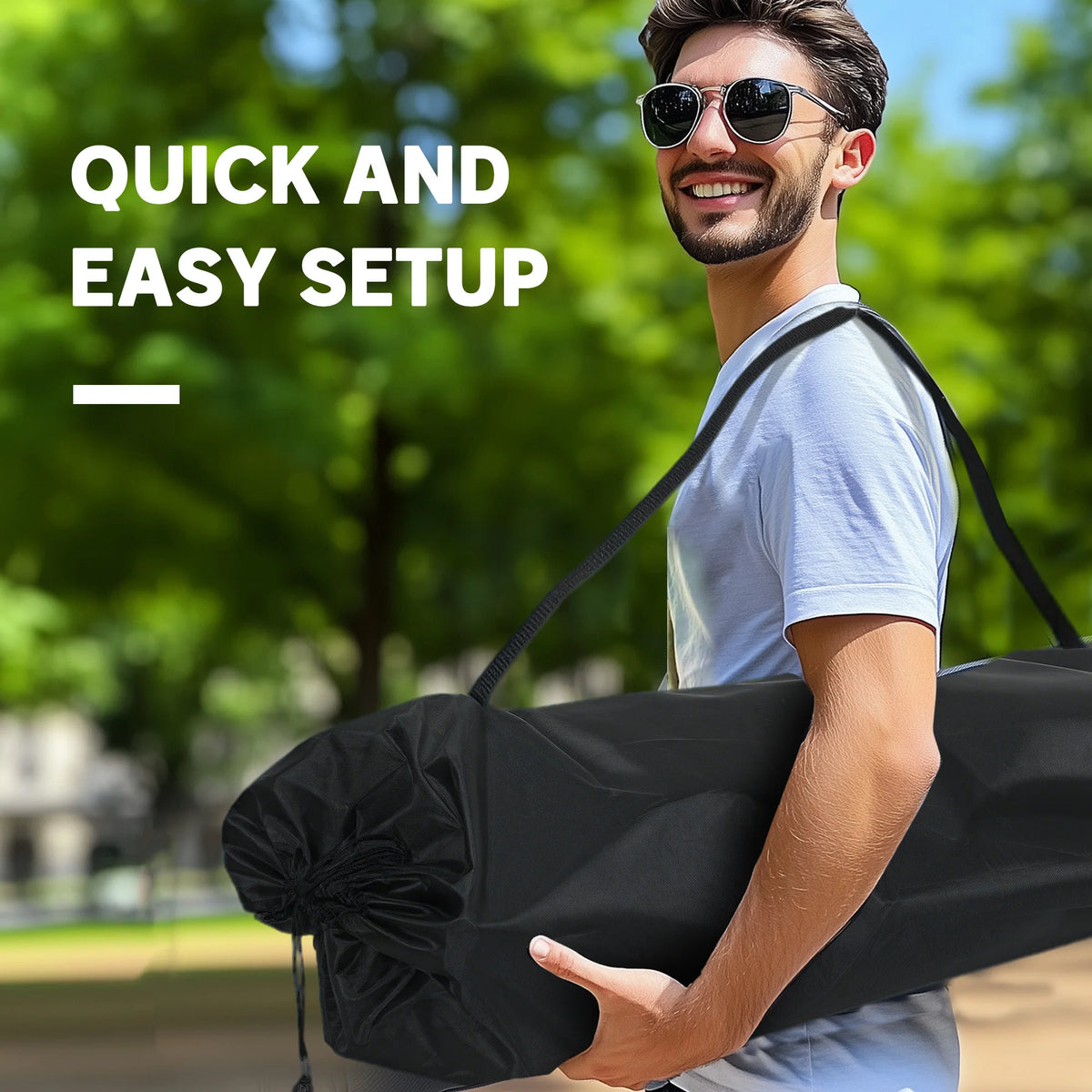 Double Camping Chair for Adults, Padded Folding Camp Chair.