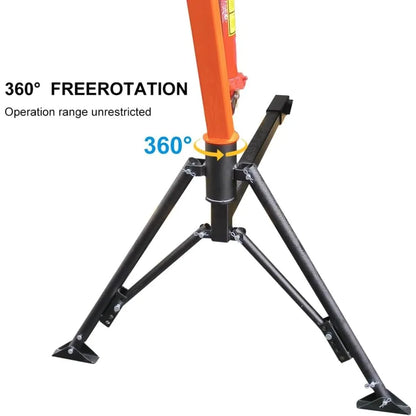 Stretchable Receiver Mounted Hydraulic Swivel Pickup Truck Crane